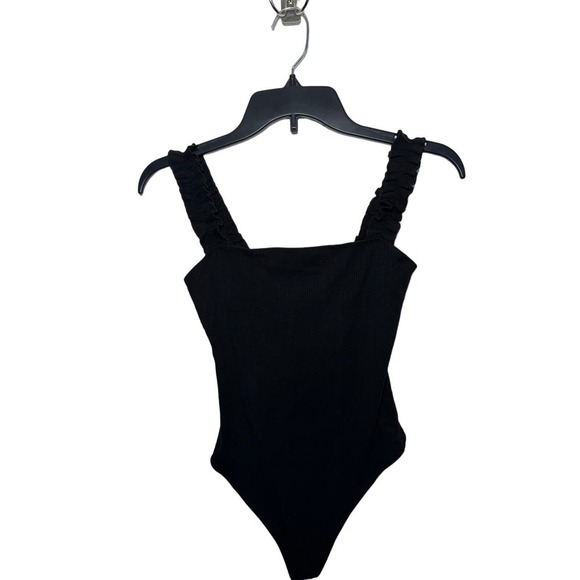 Sunday Best Firecracker ribbed bodysuit thong bottom ruffled straps size small - Picture 1 of 6